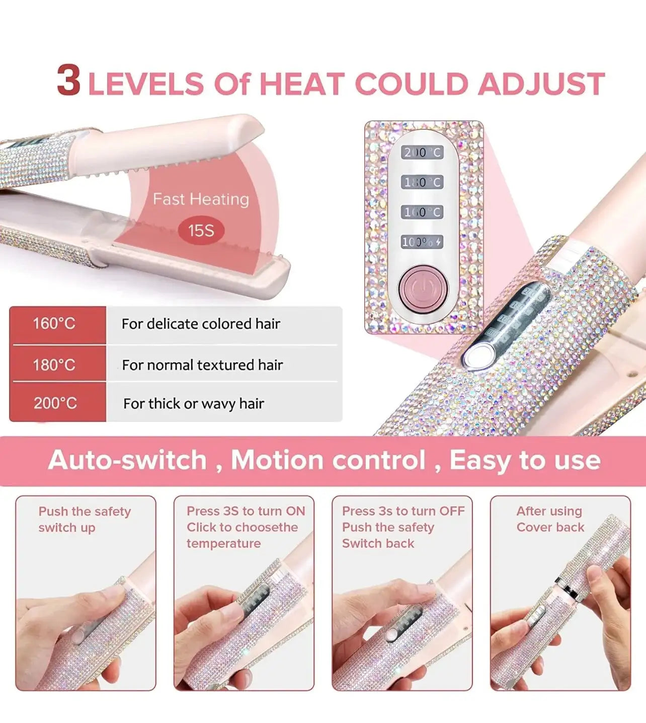 Portable Hair Straightener Beaut Fate