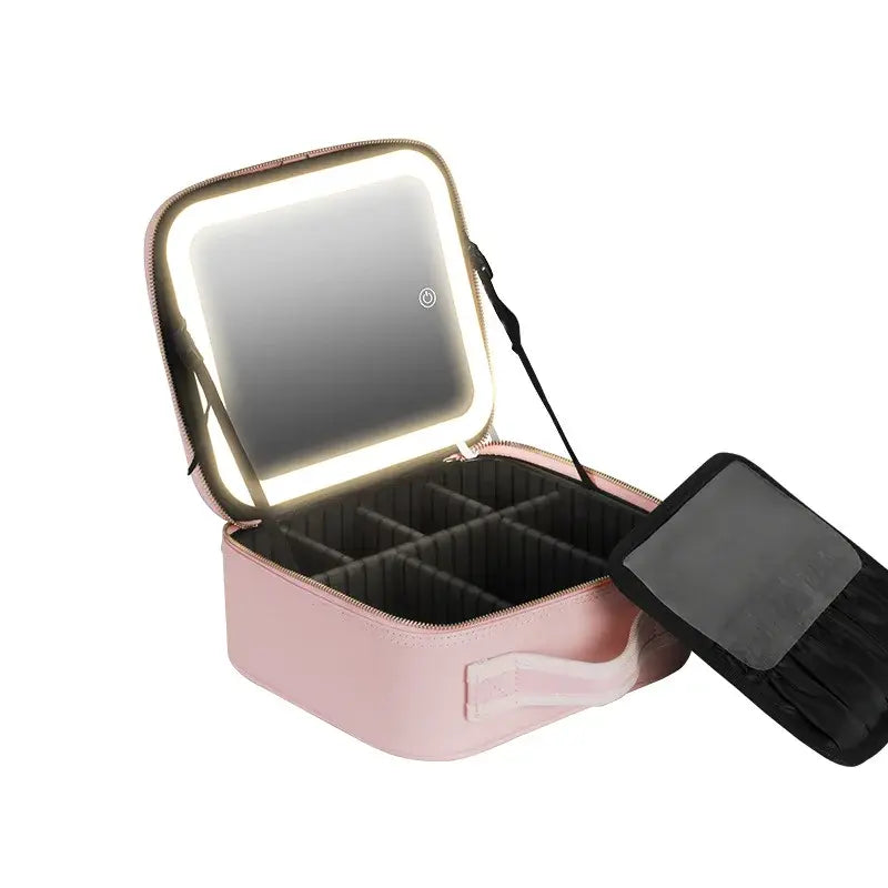 Smart LED Cosmetic Case with Mirror Beaut Fate