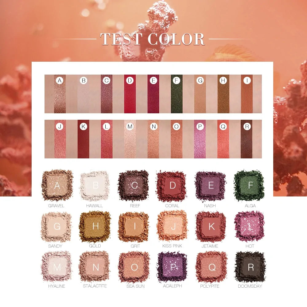 Colors Makeup Eyeshadow Palette Cosmetic Kit Beaut Fate