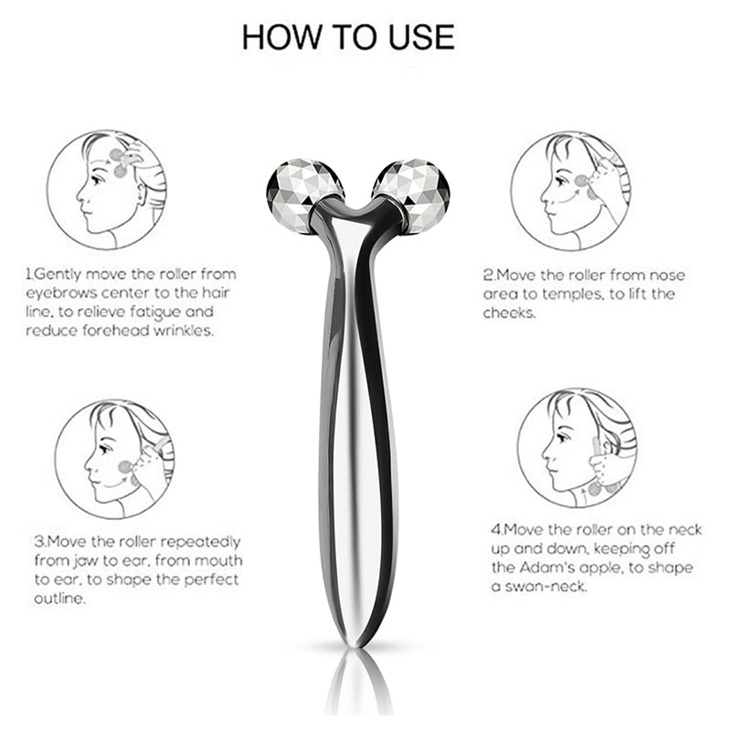 3D Roller Facial Massage Tool Beaut Fate