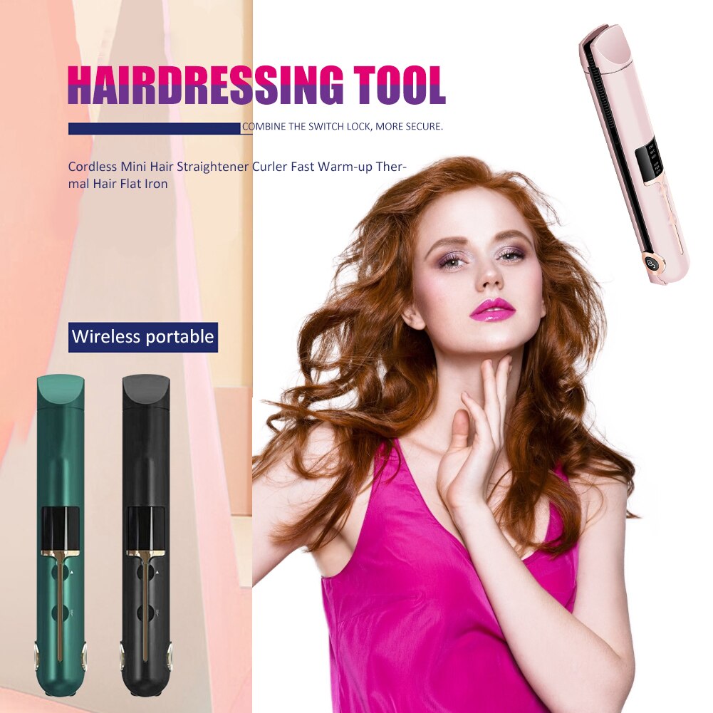 Portable Hair Curler Straightener Beaut Fate