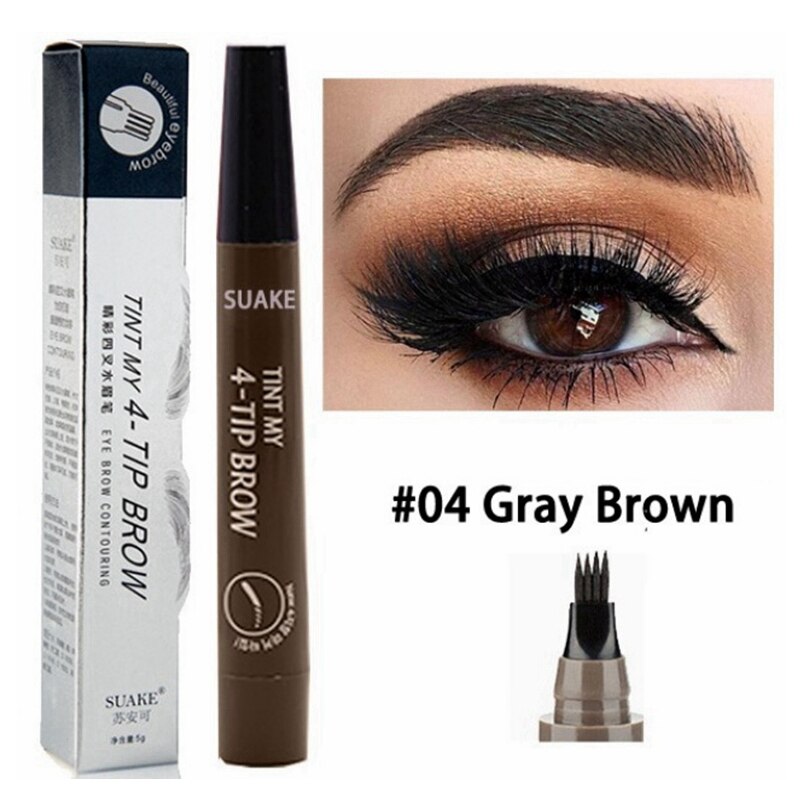 3D 5 Color Waterproof Natural Eyebrow Pencil Beaut Fate