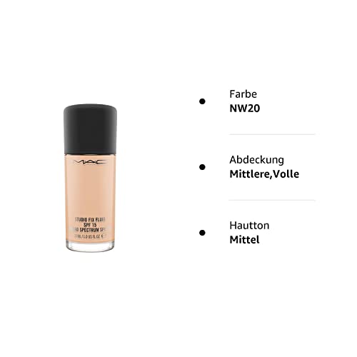 MAC Studio Fix Fluid Foundation SPF 15 NW20, 30 ml / 1 oz MAC