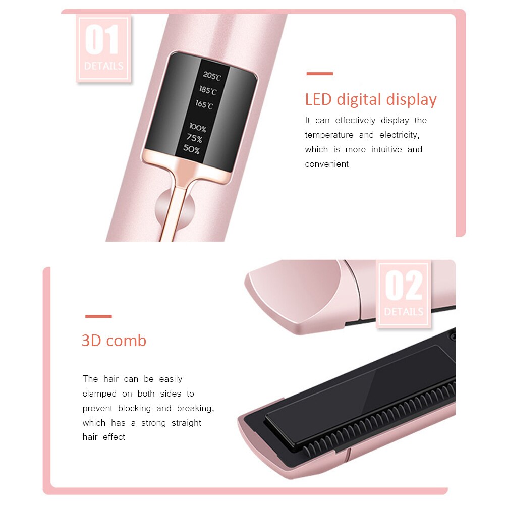 Portable Hair Curler Straightener Beaut Fate