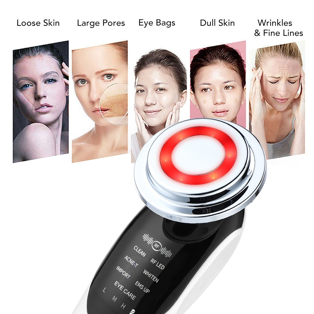 7 in 1 Face Lift Device RF Microcurrent Skin Beaut Fate