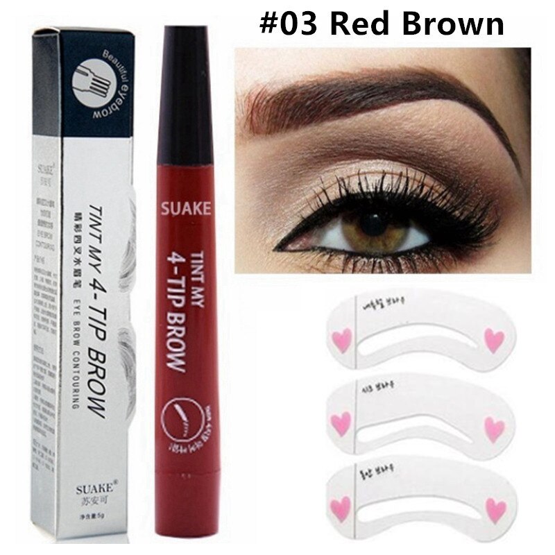 3D 5 Color Waterproof Natural Eyebrow Pencil Beaut Fate