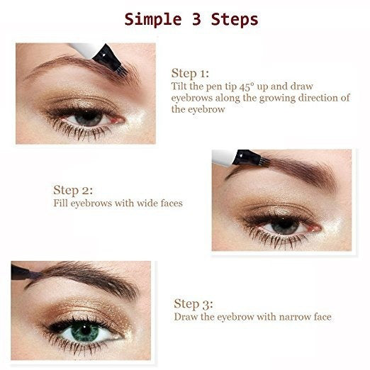 3D 5 Color Waterproof Natural Eyebrow Pencil Beaut Fate