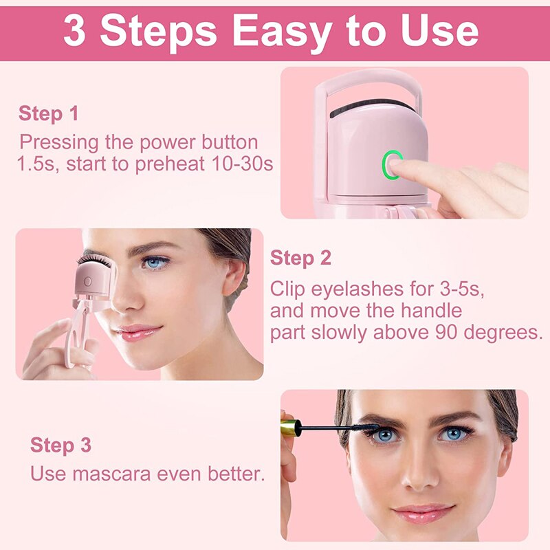 Heated Eyelash Curler Rechargeable Beaut Fate