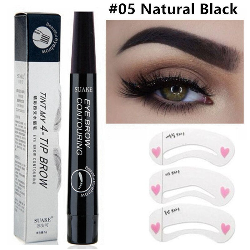 3D 5 Color Waterproof Natural Eyebrow Pencil Beaut Fate