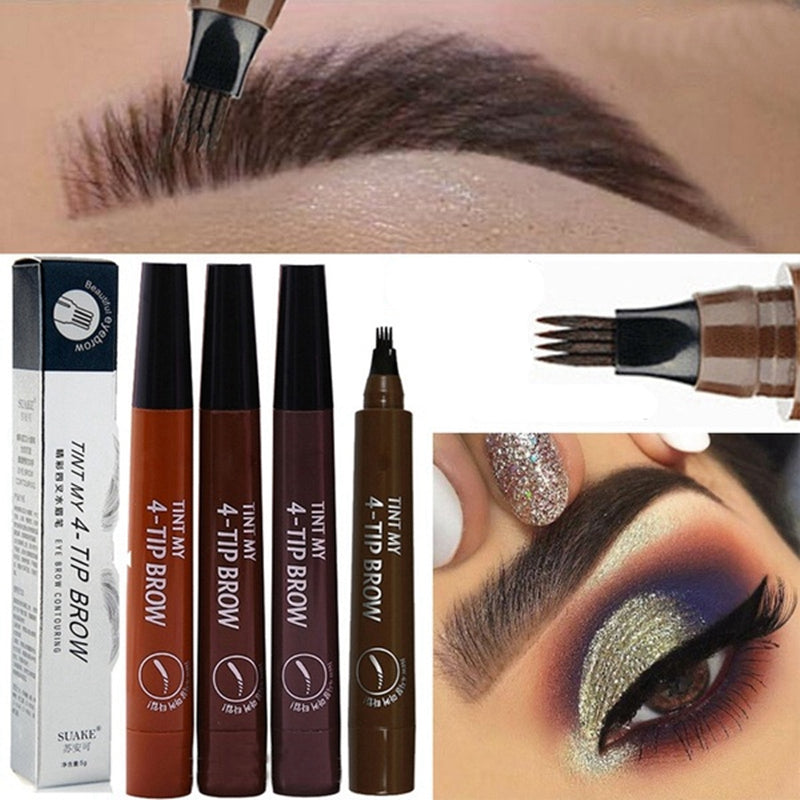 3D 5 Color Waterproof Natural Eyebrow Pencil Beaut Fate