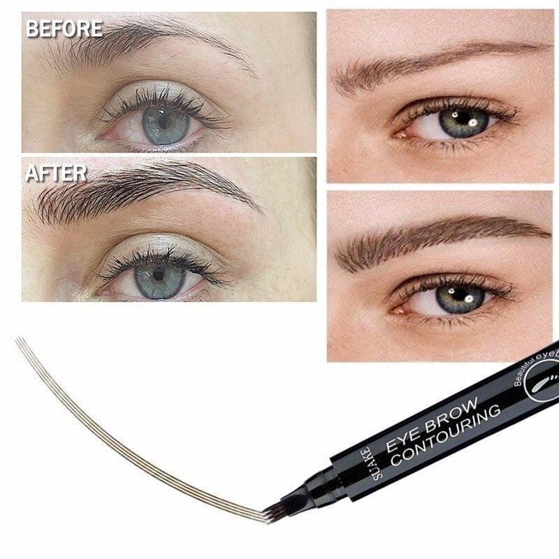 3D 5 Color Waterproof Natural Eyebrow Pencil Beaut Fate