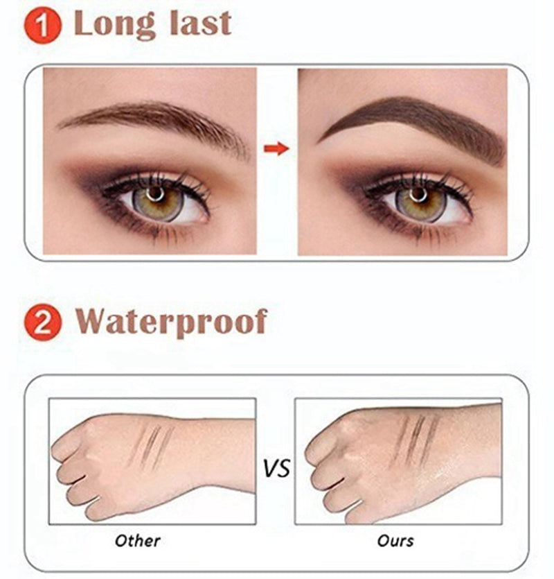 3D 5 Color Waterproof Natural Eyebrow Pencil Beaut Fate