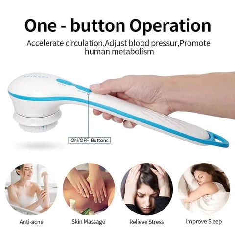 5 Attachments Body Brush Skin Massager Beaut Fate