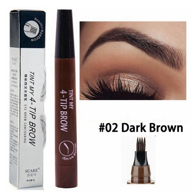 3D 5 Color Waterproof Natural Eyebrow Pencil Beaut Fate