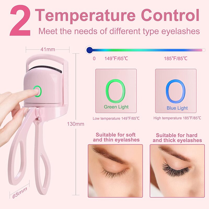 Heated Eyelash Curler Rechargeable Beaut Fate