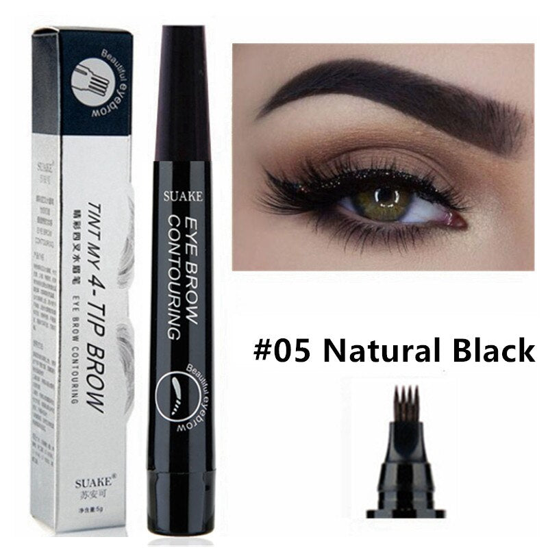 3D 5 Color Waterproof Natural Eyebrow Pencil Beaut Fate