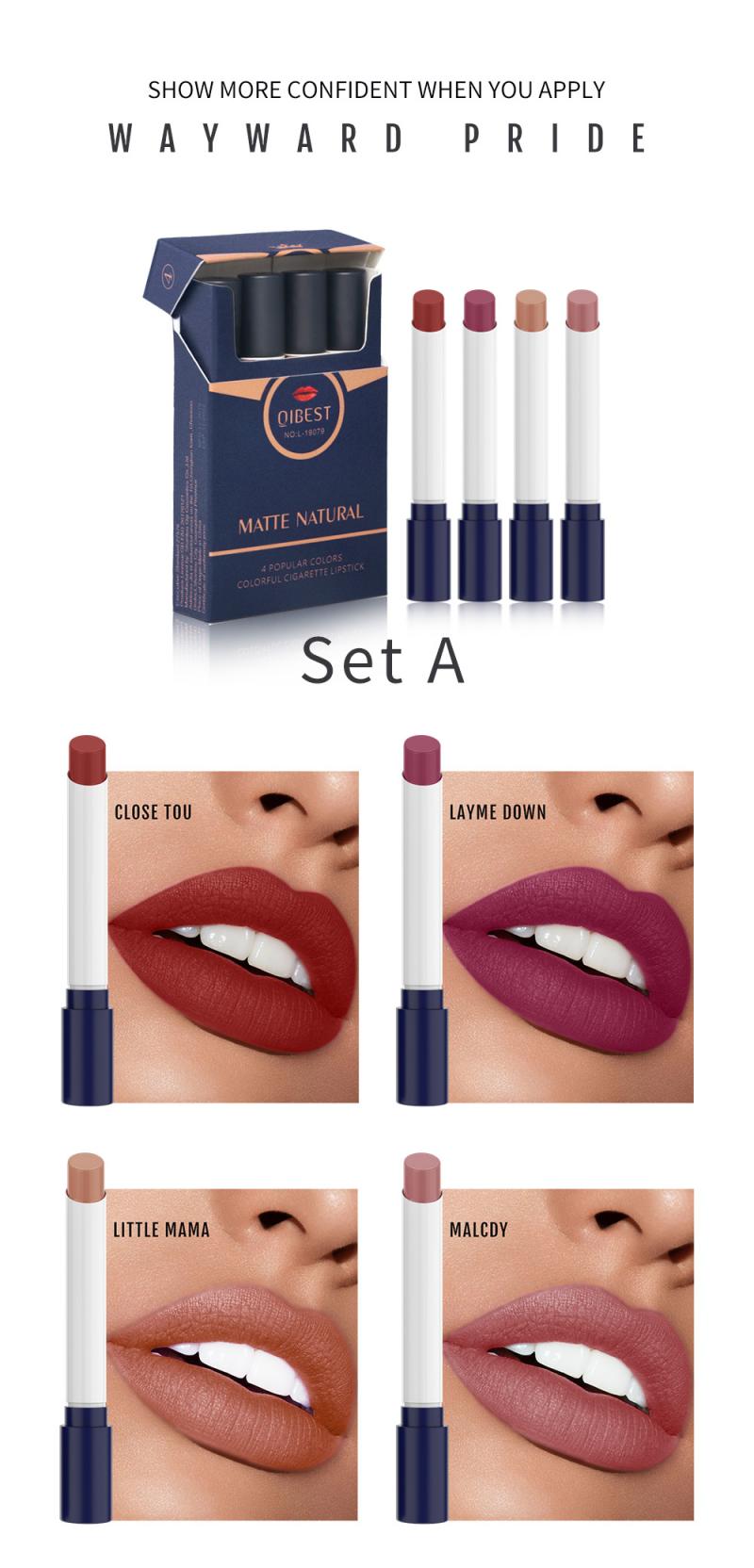 Velvet matte Cigarette Lipstick Beaut Fate