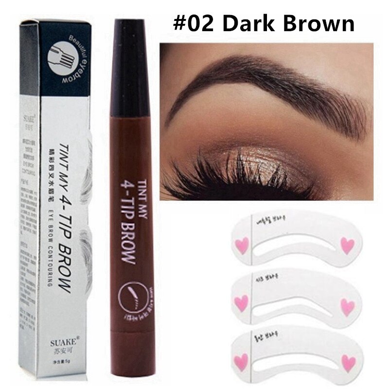 3D 5 Color Waterproof Natural Eyebrow Pencil Beaut Fate