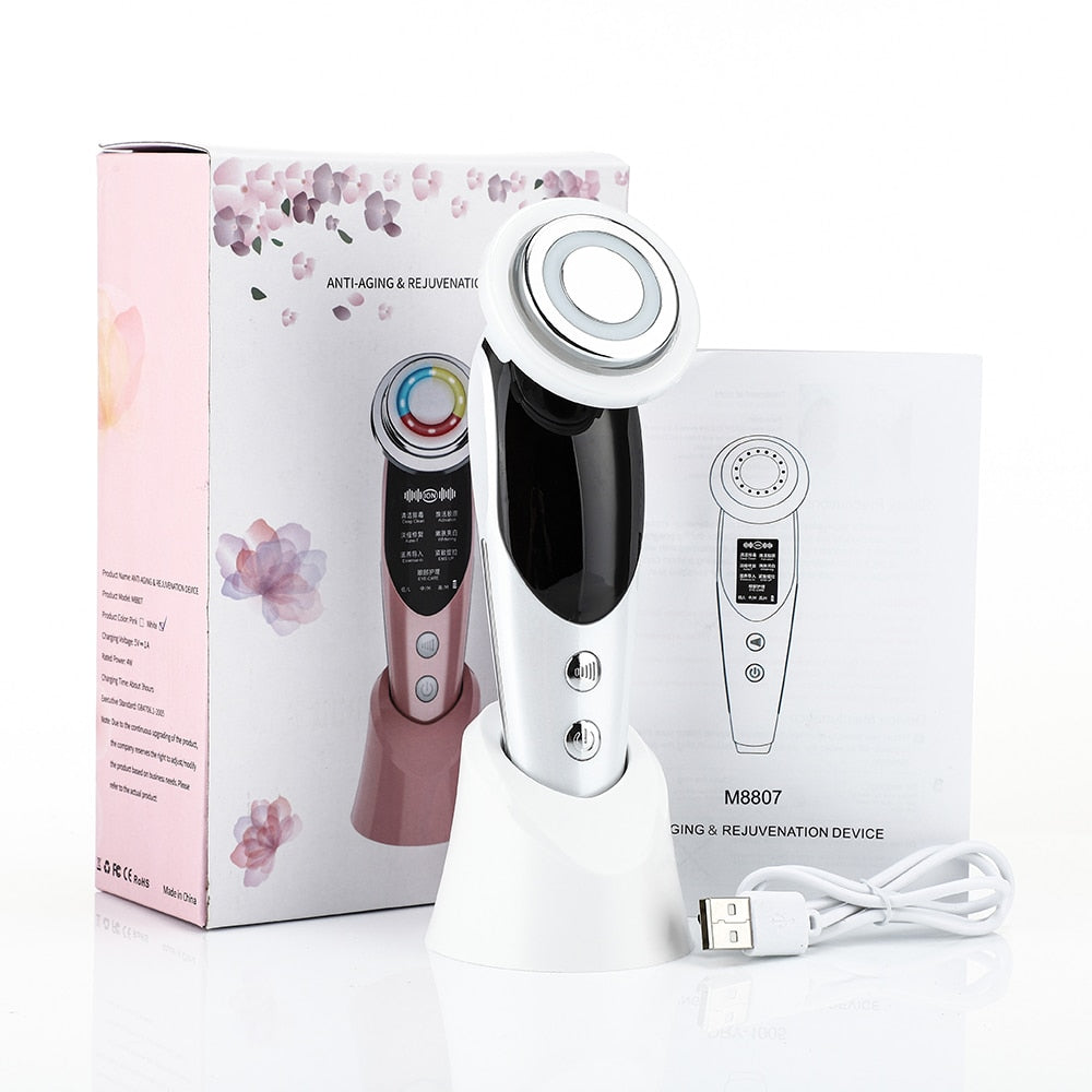 7 in 1 Face Lift Device RF Microcurrent Skin Beaut Fate
