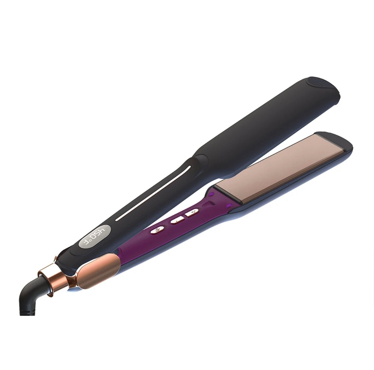 Titanium Flat Iron Hair Straightener for Black Hair, Hair Straightener for Thick Hair, 100% Pure Titanium Flat Iron for One Pass to Achieve a Sleek Look - 2 inches Beaut Fate