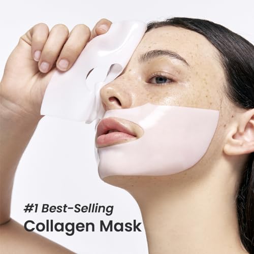 BIODANCE Bio-Collagen Real Deep Mask, Hydrating Overnight Hydrogel Mask, Pore Minimizing, Elasticity Improvement, 34g x4ea BIODANCE