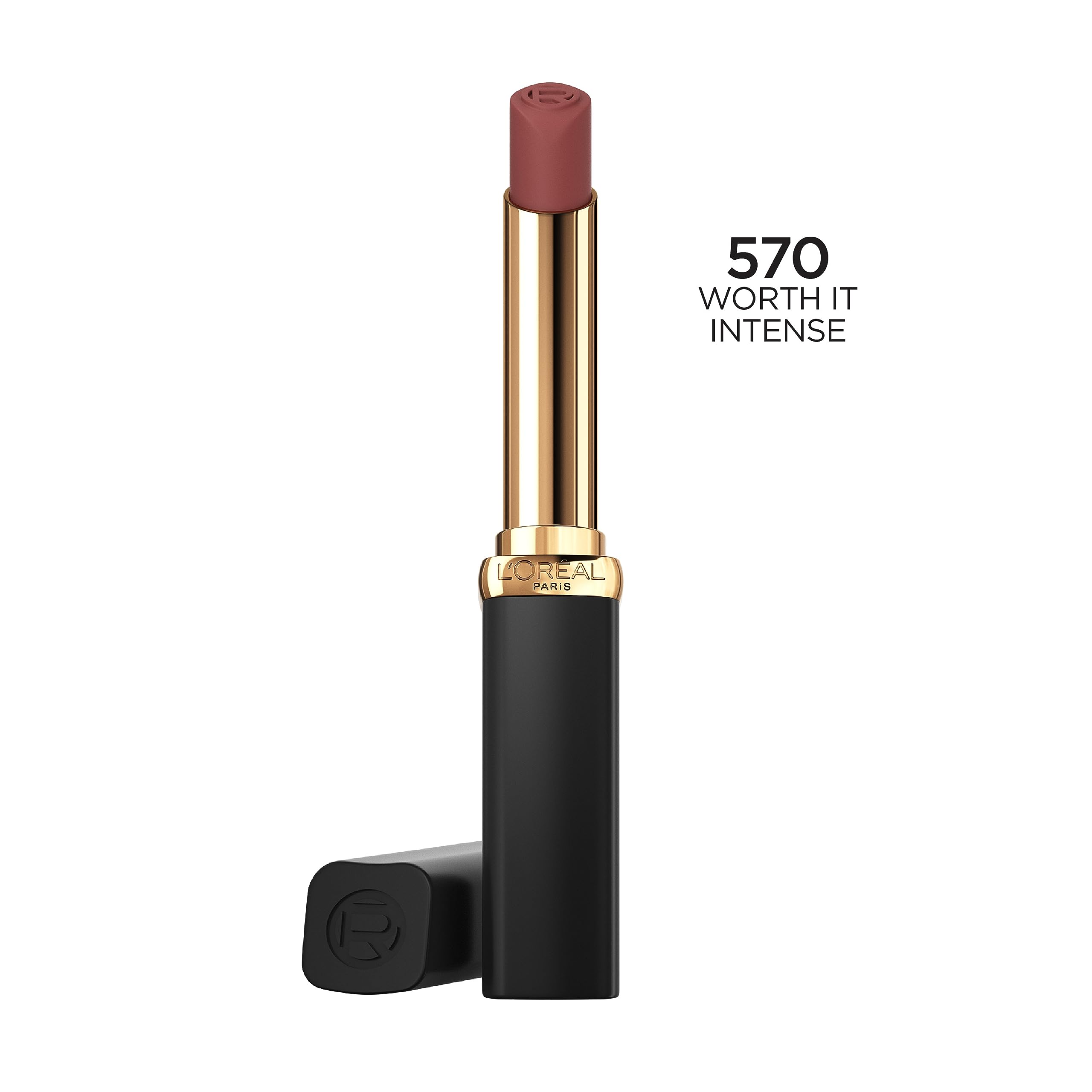 L’Oréal Paris Colour Riche Intense Volume Matte Lipstick, Lip Makeup Infused with Hyaluronic Acid for up to 16HR Wear, Worth It Intense, 0.06 Oz L’Oréal Paris