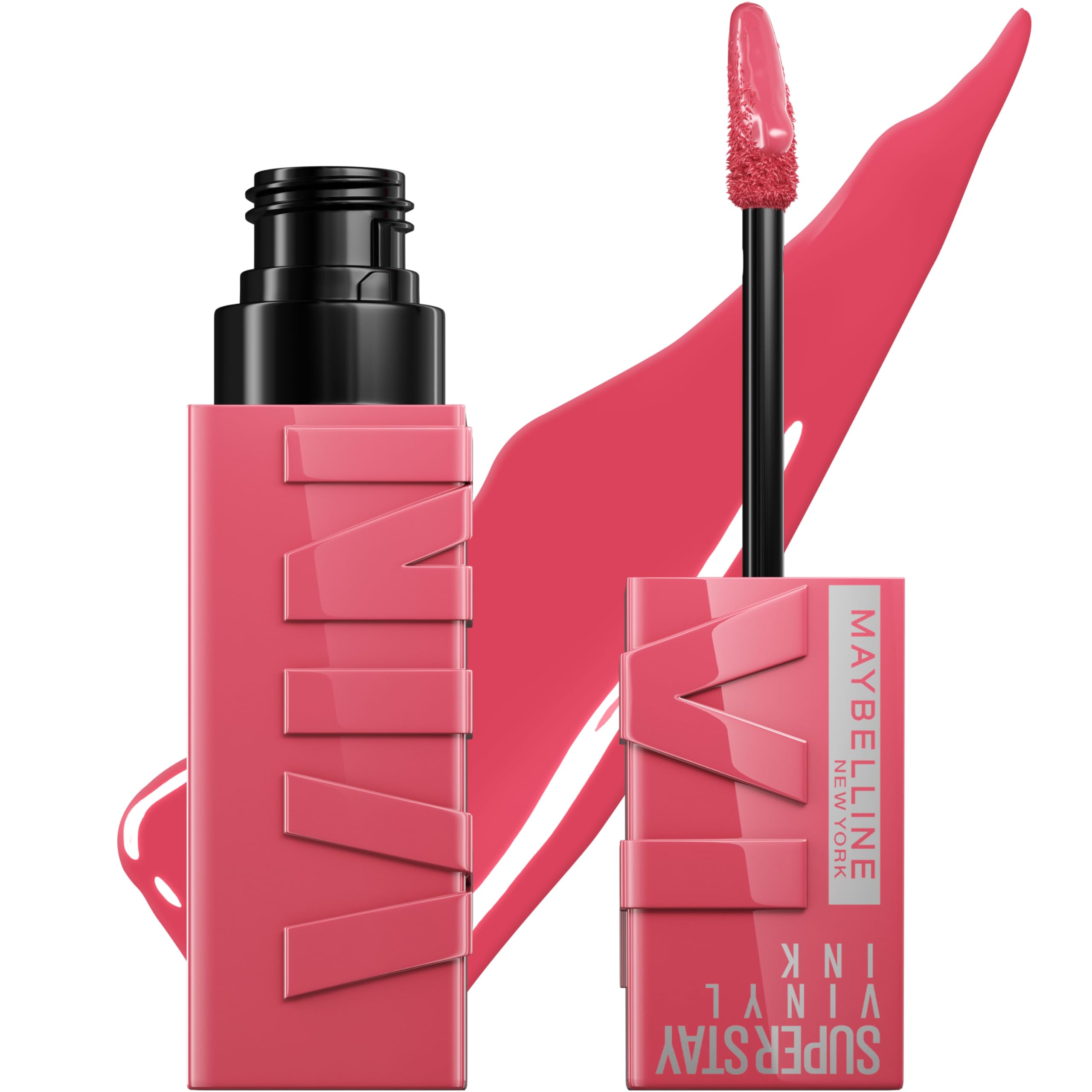 MAYBELLINE Super Stay Vinyl Ink Longwear No-Budge Liquid Lipcolor Make Up, Highly Pigmented Color and Instant Shine, Rogue, 1 Count MAYBELLINE