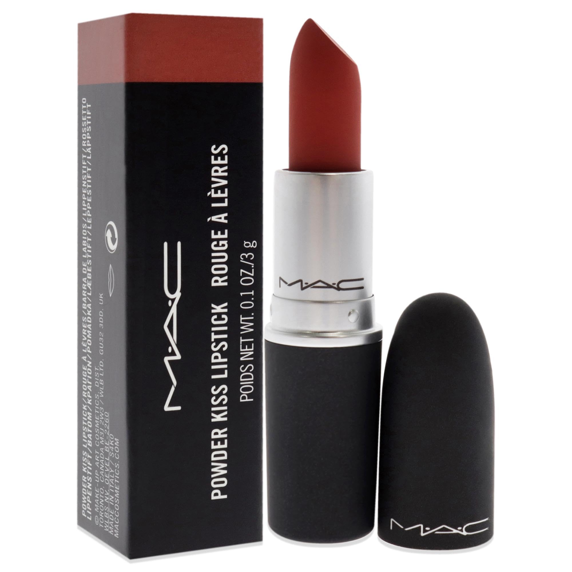 MAC Powder Kiss Lipstick - Devoted To Chili Lipstick Women 0.1 oz MAC