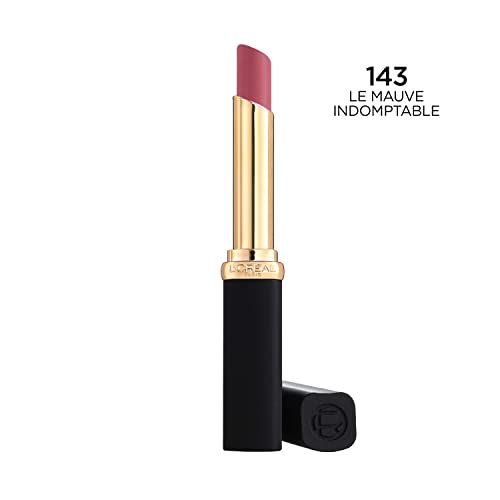 L'Oreal Paris Colour Riche Intense Volume Matte Lipstick, Lip Color Infused with Hyaluronic Acid for up to 16hr All Day Comfort, Le Mauve Indomptable, 0.06 Oz L’Oréal Paris