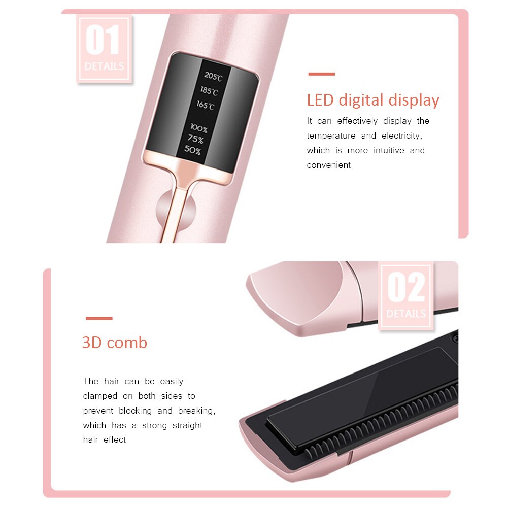 Portable Hair Curler  Straightener Beaut Fate